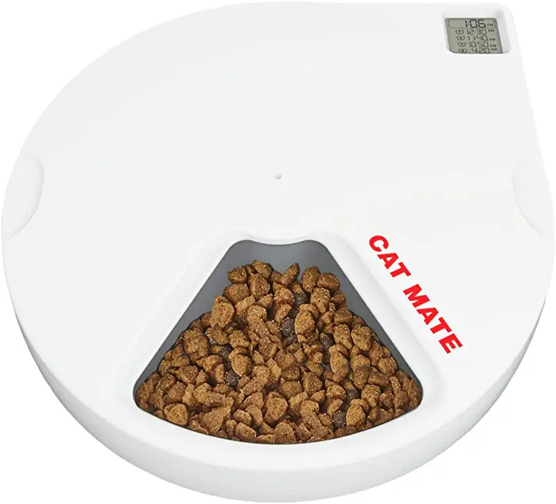 Cat Mate 5 Meal Automatic Feeder for providing cats with frequent small meals and portion control