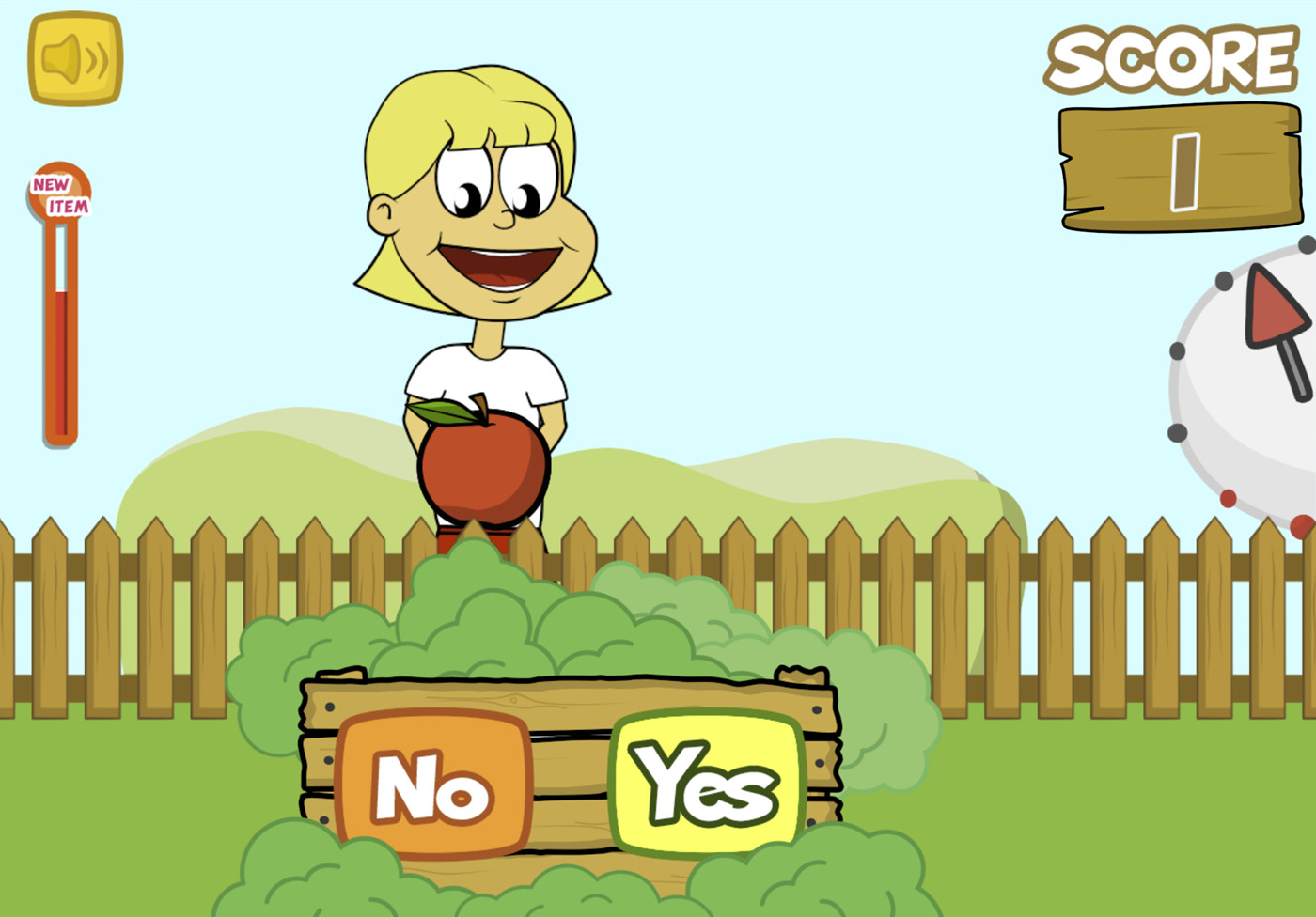 Screenshot of the Can I Eat It game.