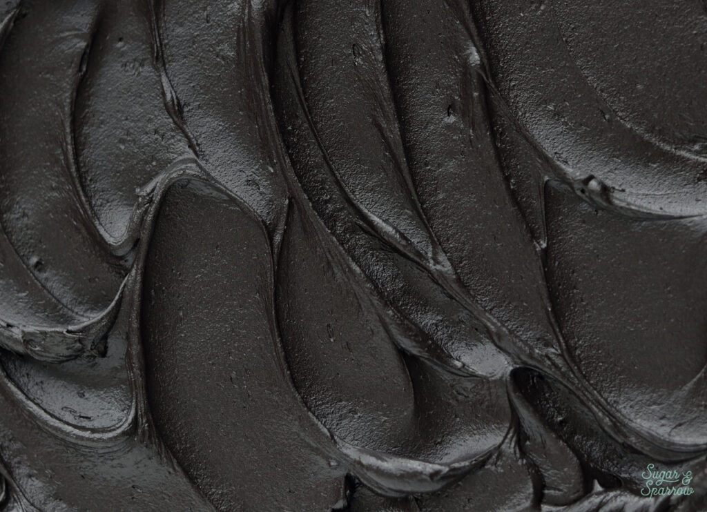 natural black frosting recipe no food coloring