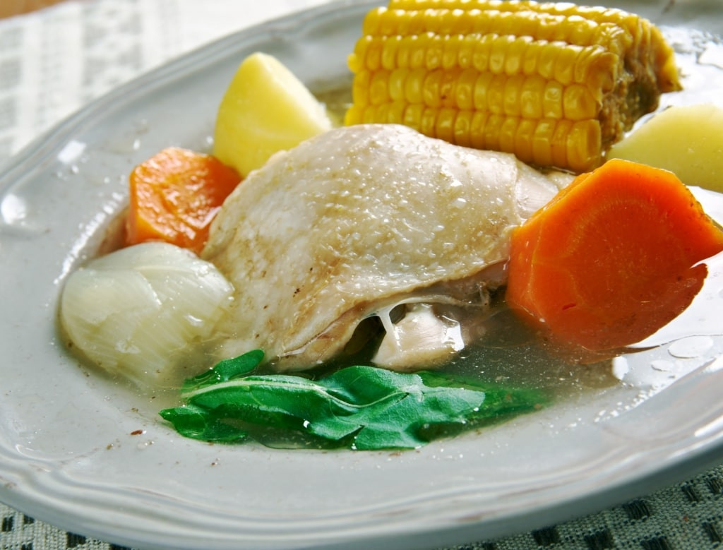 Bowl of Sancocho de Gallina