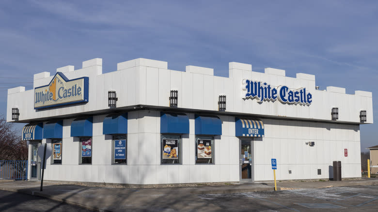 The exterior of a White Castle