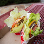 In-N-Out double-double protein style burger