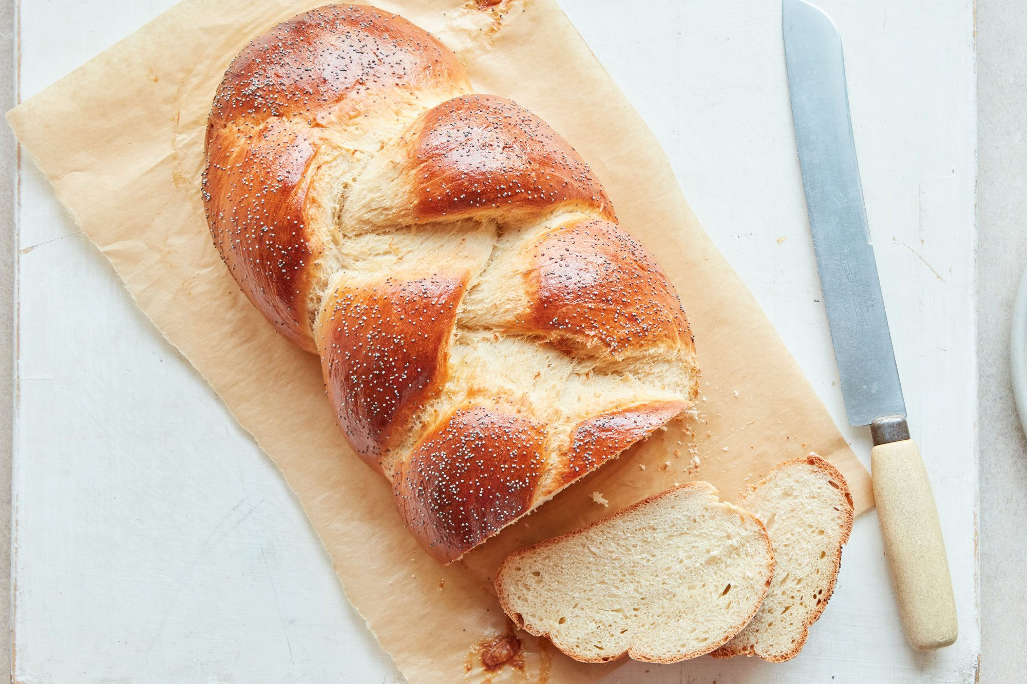 Challah bread is a braided loaf enriched with eggs and sugar, a staple at Jewish festivals and weekly Sabbath meals.