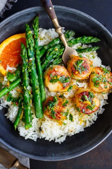 Seared Scallops with Citrus Dressing for Healthy Eating