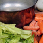 Italian Soffritto of onion, celery, and carrots