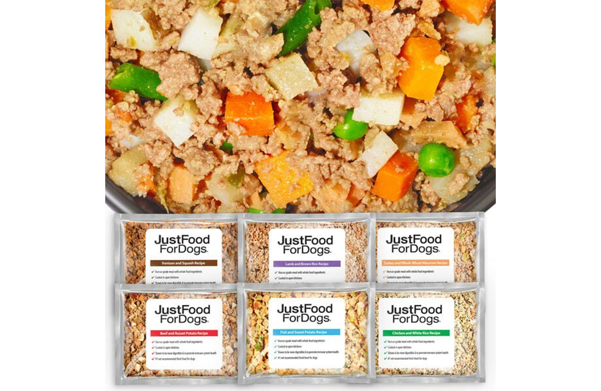 Just Food For Dogs fresh ingredients for optimal canine health